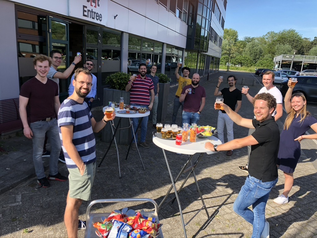Young S[&]T Gathering in the parking lot, July 2021 - with snacks, drinks and appropriate distancing.
